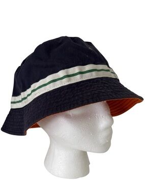 Hanna Kids Reversible Navy /Orange Bucket Hat
